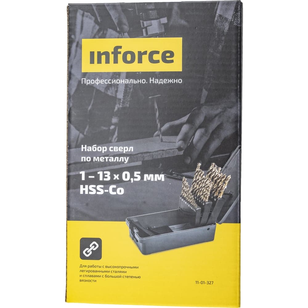 Набор сверл по металлу HSS-Co (25 шт; 1-13 мм) Inforce 11-01-327 — фото 11