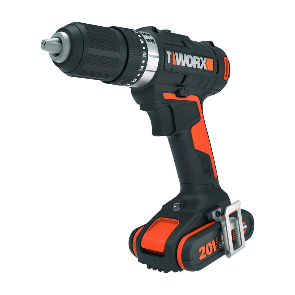Ударная аккумуляторная дрель-шуруповерт WORX 50 Нм, 20 В, 2 Ач x 2, ЗУ 2 А, кейс WX370 — фото 3