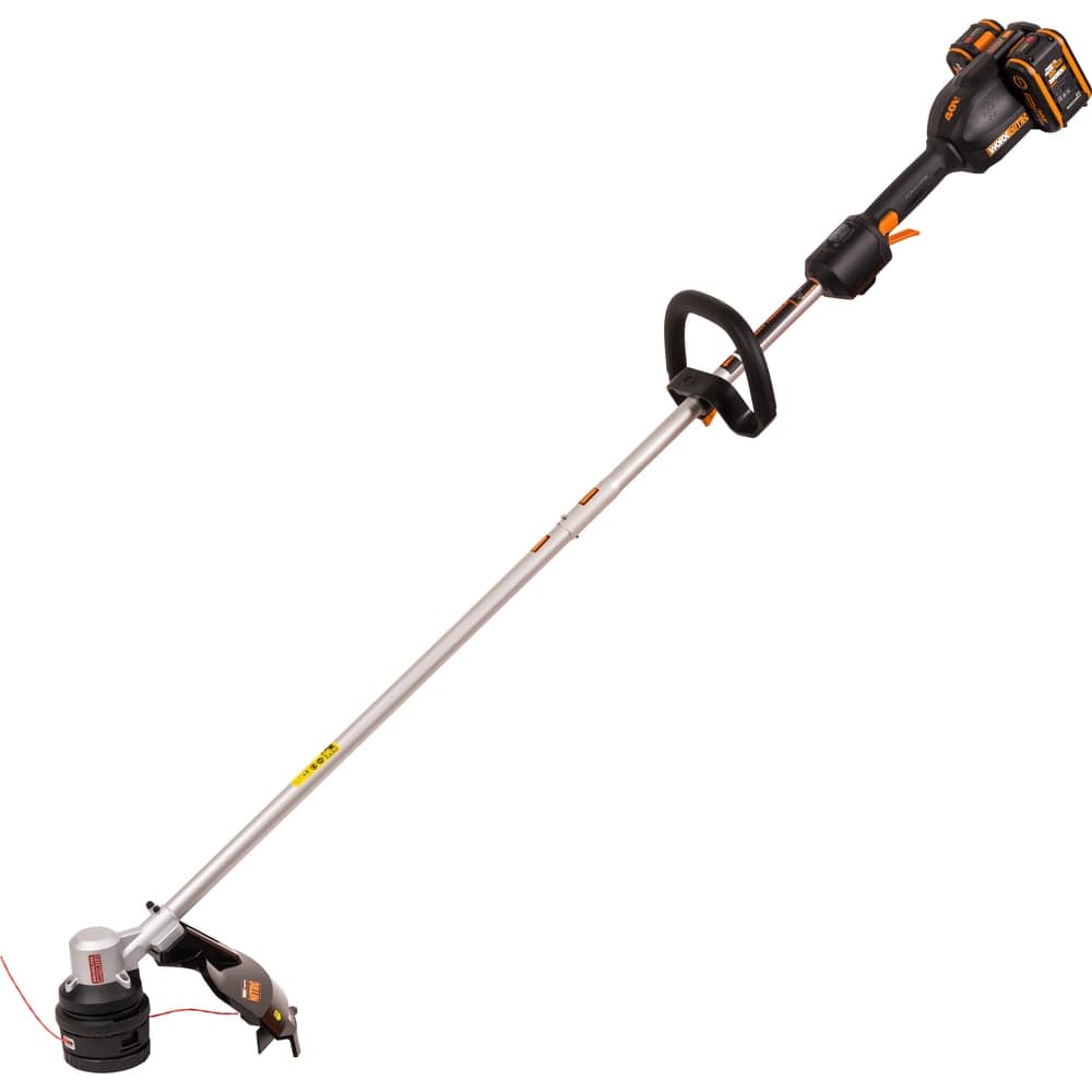 Аккумуляторный триммер WORX бесщёточный 40В, 38см, 4Ач х2, двойное ЗУ 2x2A, коробка WG185E