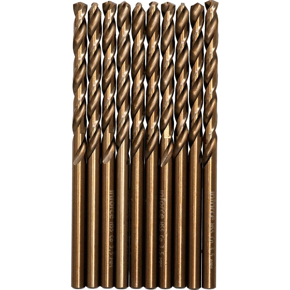 Сверло по металлу HSS-CO (10 шт/уп; 3.5x70x39 мм) Inforce 11-01-443
