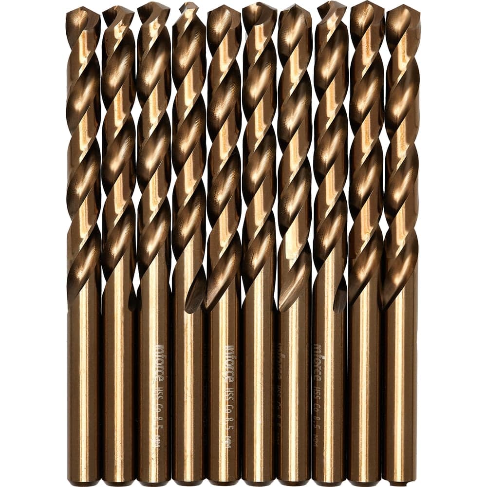 Сверло по металлу HSS-CO (10 шт/уп; 8.5x117x75 мм) Inforce 11-01-451