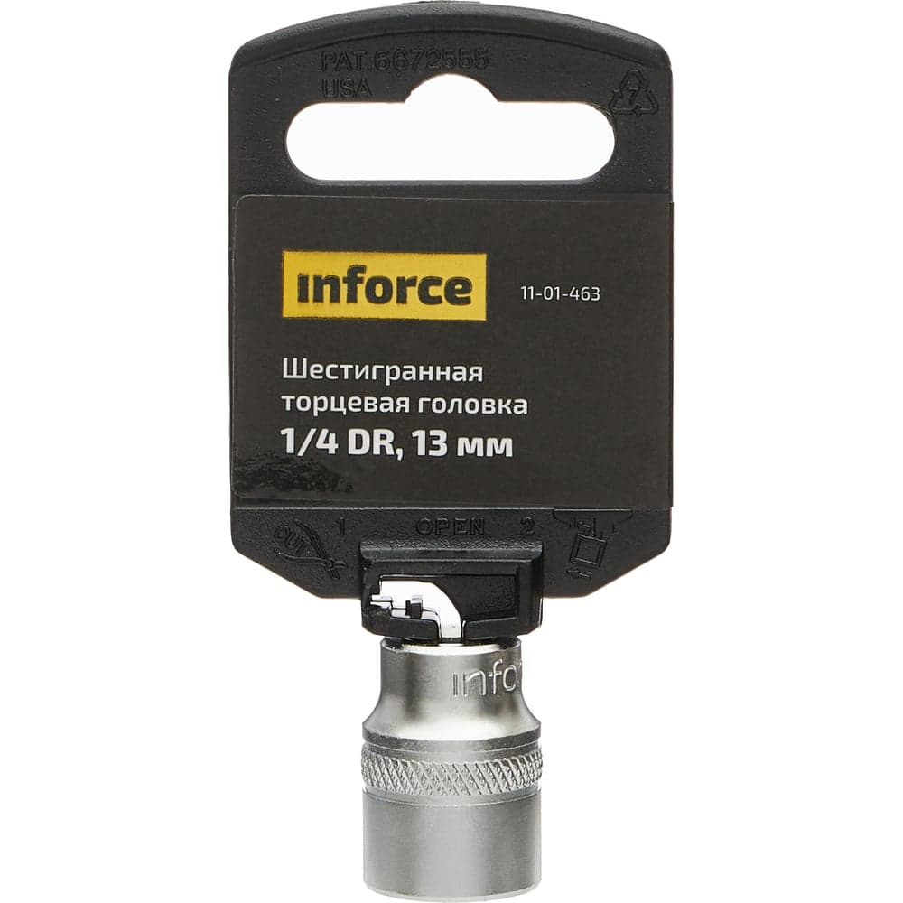 Головка торцевая шестигранная (13 мм; 1/4DR) Inforce 11-01-463 — фото 2