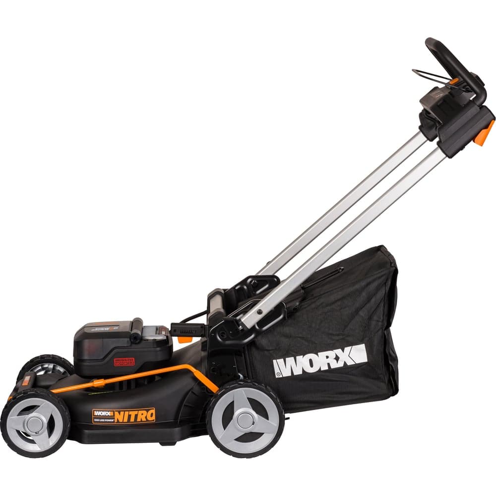 Аккумуляторная газонокосилка WORX 46 см, бесщеточная, 40В, 4Ач х2, ЗУ 2А х2, коробка WG748E