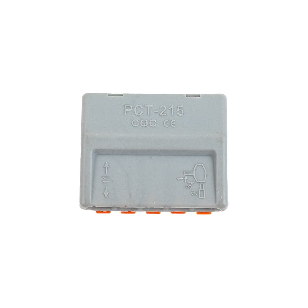 Пятипроводная клемма Gigant 5 шт/уп 0,08-2,5(4)мм² GCT-222-415-5 — фото 10