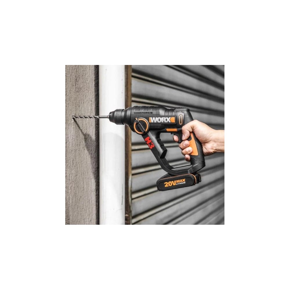 Перфоратор аккумуляторный WORX H3 WX390.9, 20В, без АКБ и ЗУ — фото 4