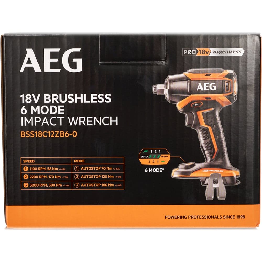 Бесщеточный аккумуляторный ударный гайковерт AEG BSS18C12ZB6-0 4935472012 — фото 16