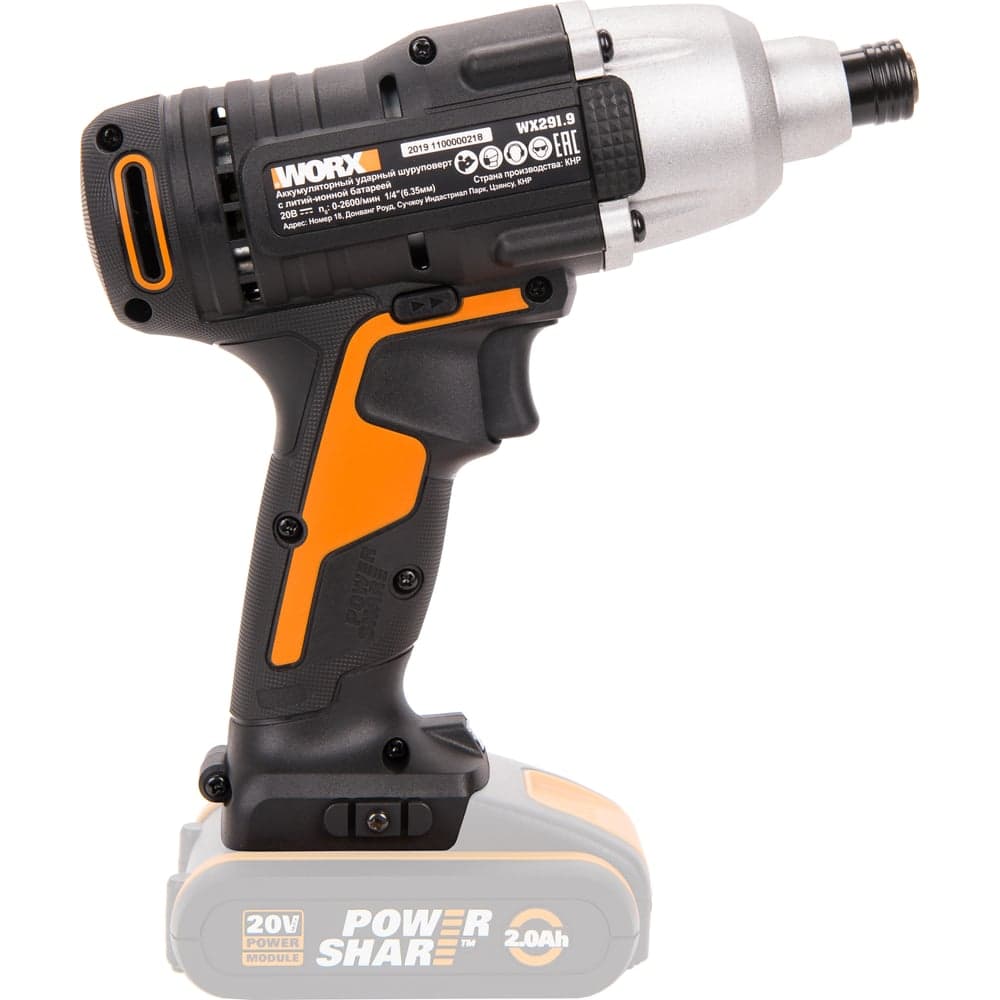 Ударный аккумуляторный винтоверт WORX WX291.9 — фото 3