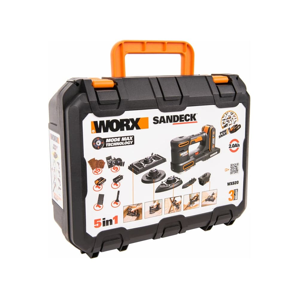 Аккумуляторная виброшлифмашина WORX WX820 — фото 8