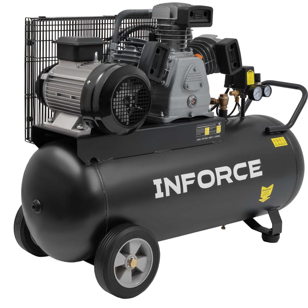Ременной компрессор Inforce (100 л; 10 бар; 580 л/мин) IBCW-100L-3P/580 — фото 5