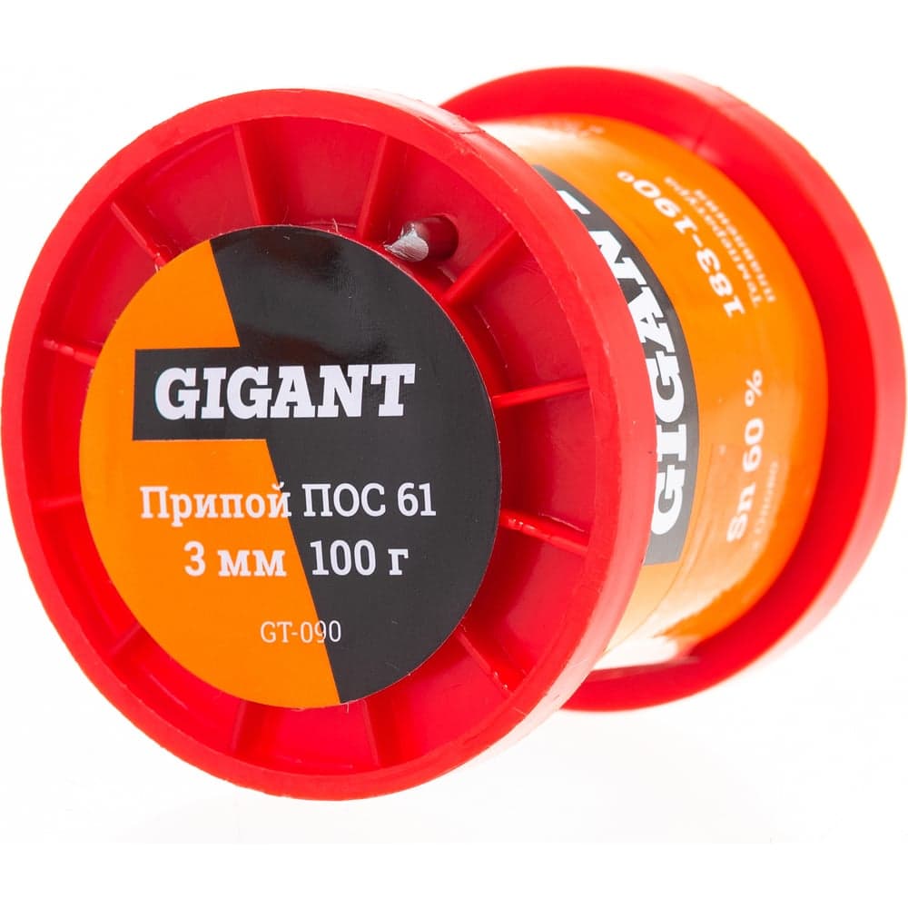 Припой ПОС 61, проволока 3 мм, 100 г Gigant GT-090