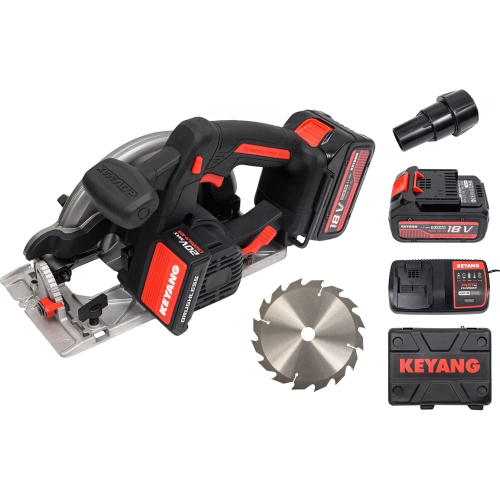 Циркулярная аккумуляторная бесщеточная пила KEYANG CS20BLH-165 (Set)