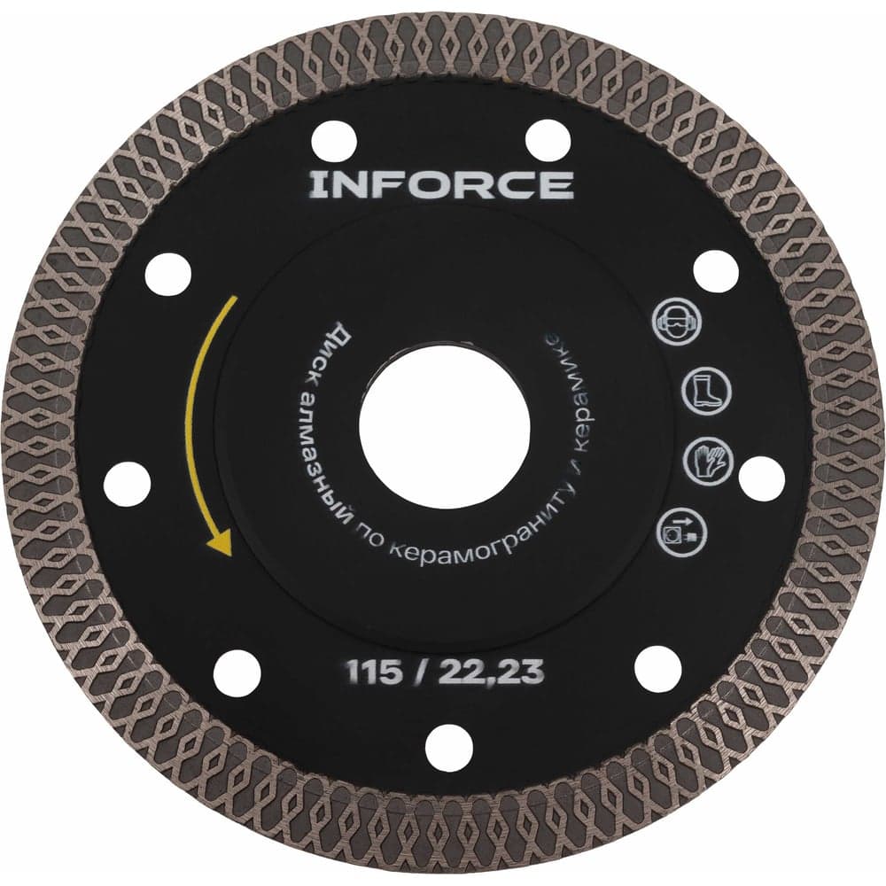 Диск алмазный турбо ультратонкий 115x22.2 мм Inforce 11-01-495