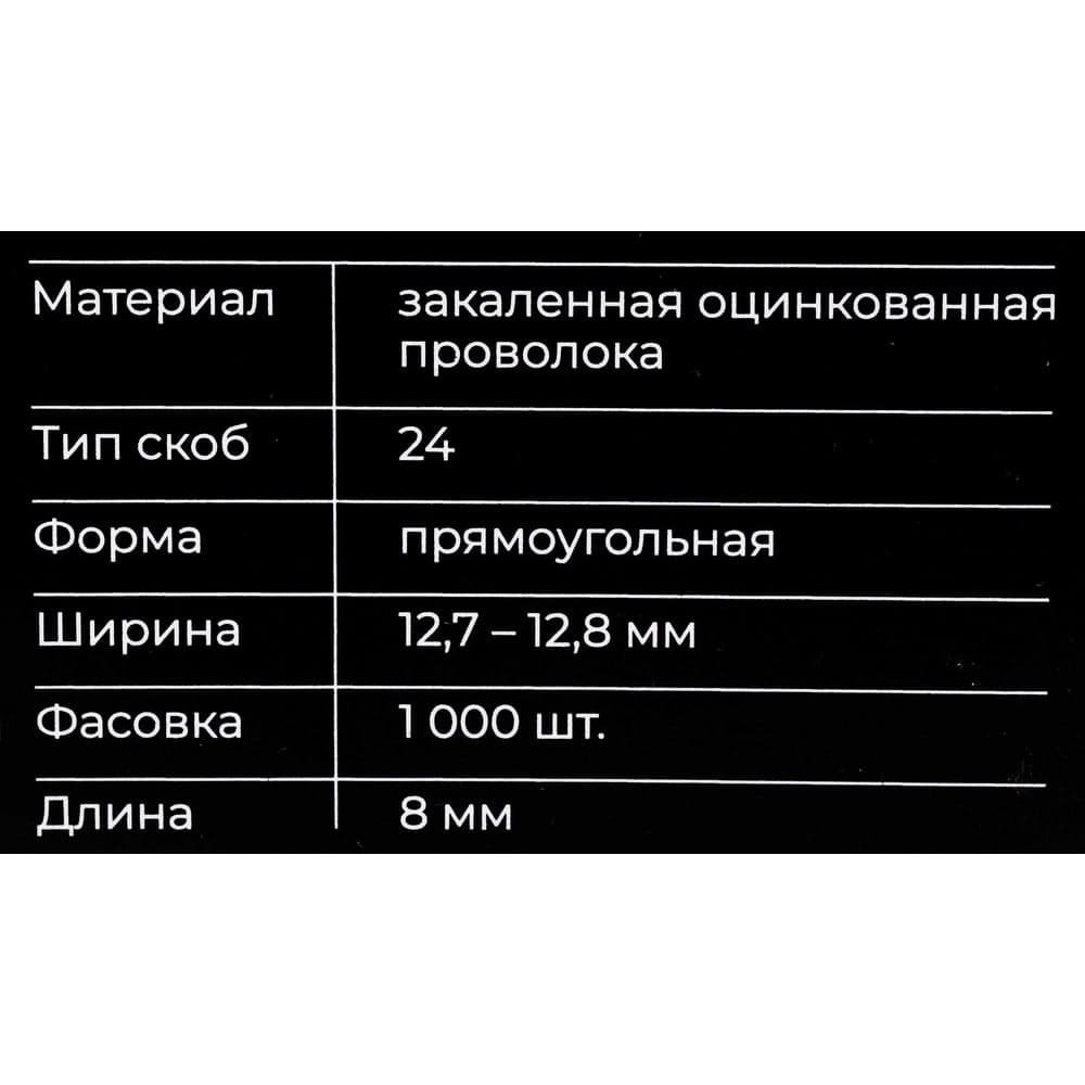 Скобы Gigant для плайера тип 24 8 мм 1000 шт./уп GS-24-8 — фото 6