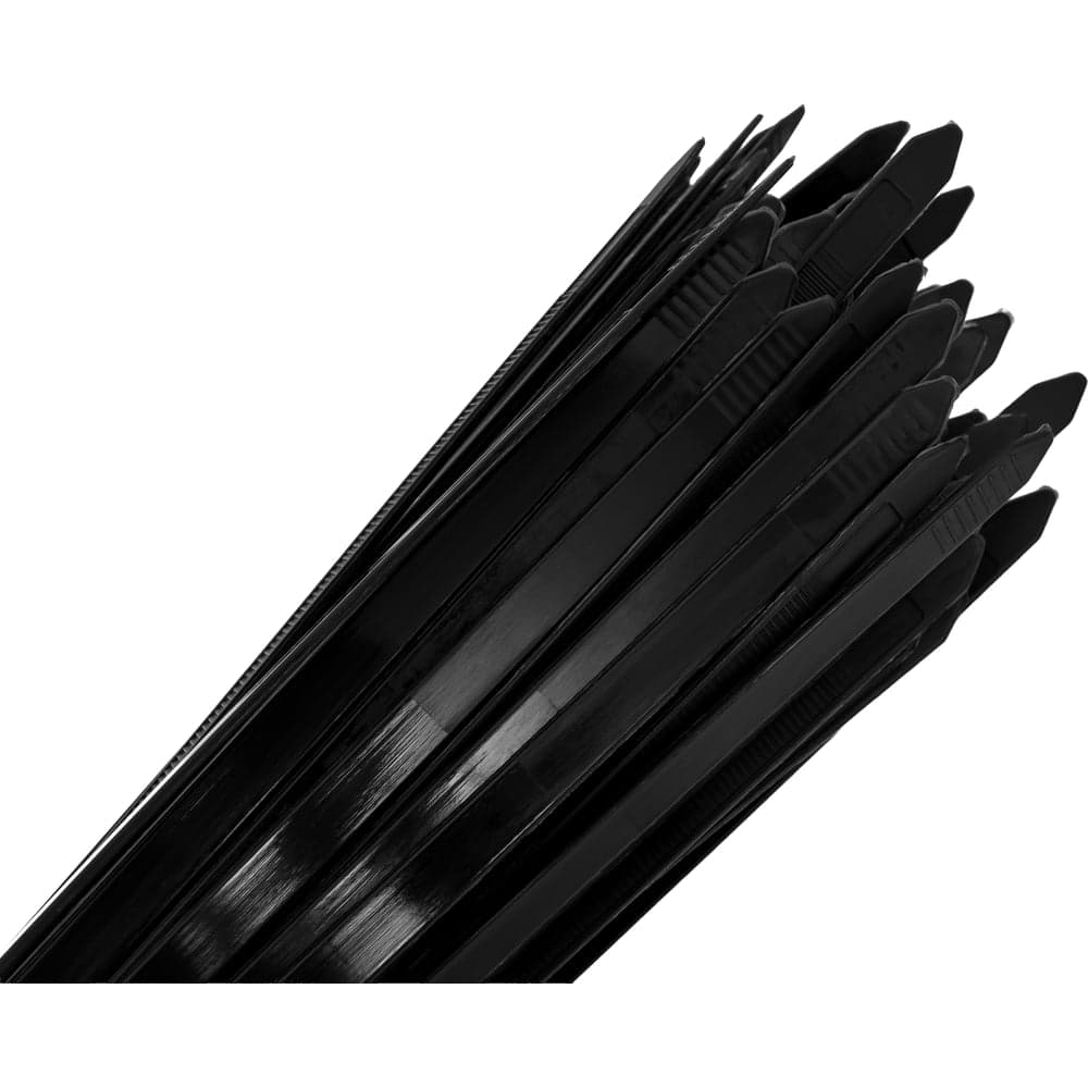 Нейлоновая хомут-стяжка 7,6х600 черная, 100 шт Gigant G/1/88 — фото 2