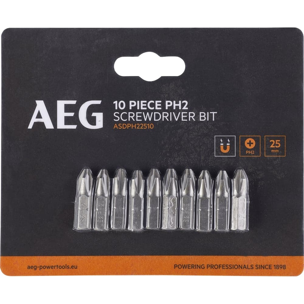 Биты 10 шт, РН2, 25 мм AEG ASDPH22510 4932479511