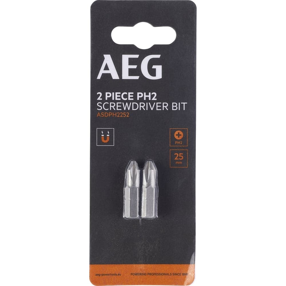 Биты 2 шт, РН2, 25 мм AEG ASDPH2252 4932479520
