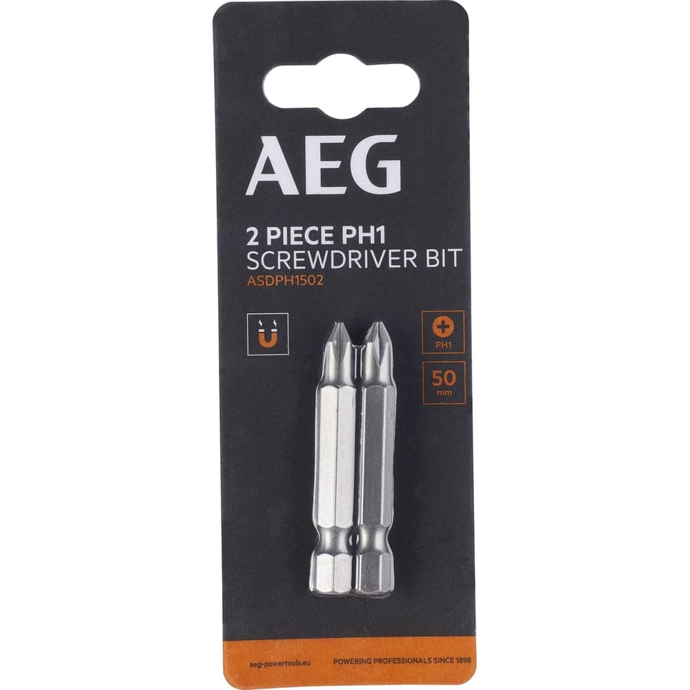 Биты 2 шт, РН1, 50 мм AEG ASDPH1502 4932479524