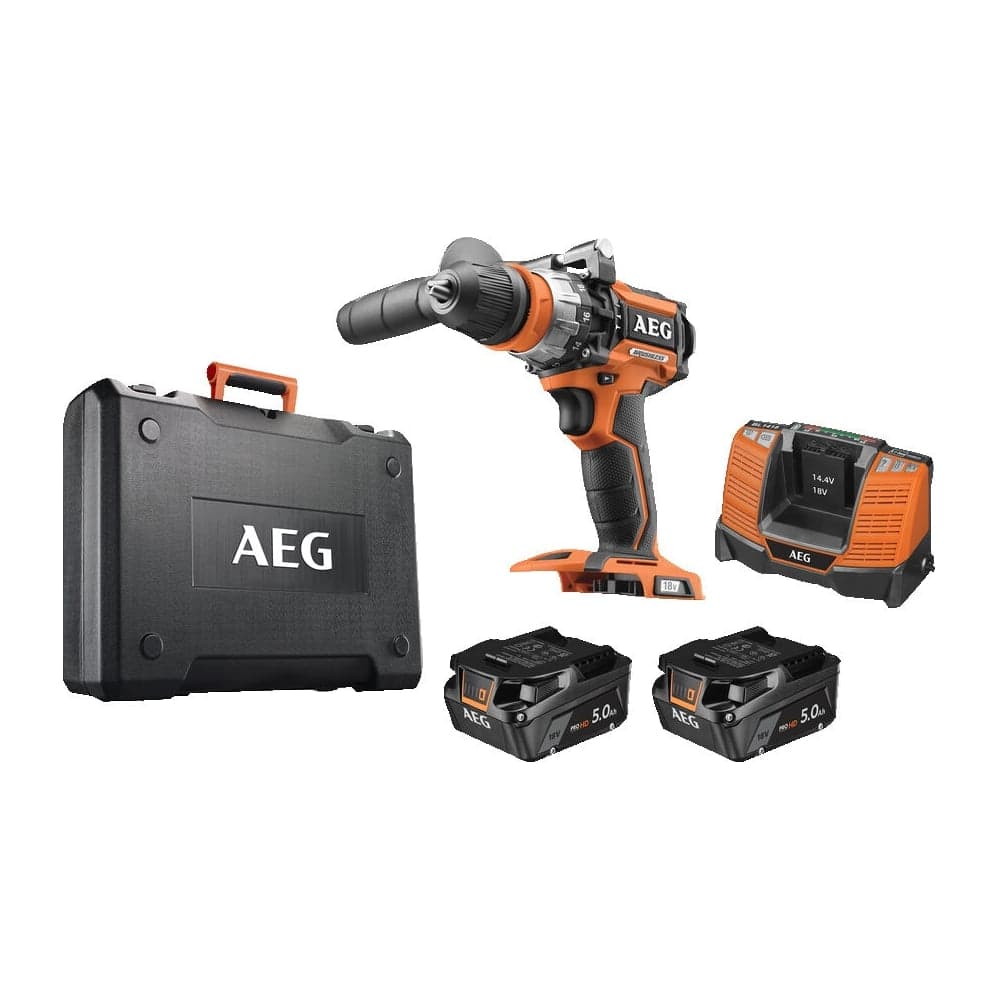 Бесщеточная аккумуляторная ударная дрель-шуруповерт AEG 18В BSB18C3BL-502C 4935478939 — фото 2