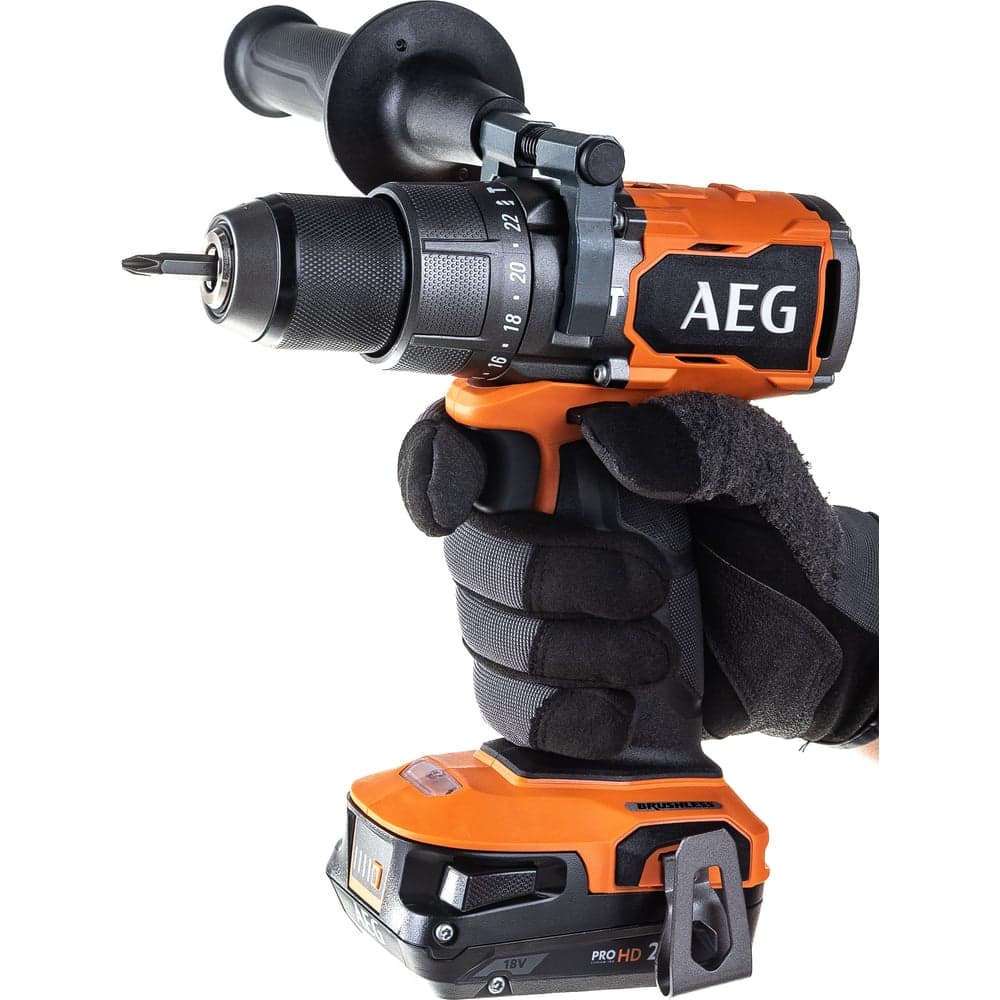 Бесщеточная аккумуляторная ударная дрель-шуруповерт AEG 18В BSB18C3BL-X02C 4935478937 — фото 6