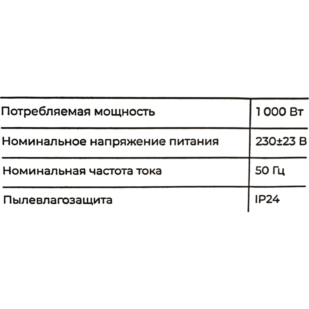 Электрический конвектор 1000 Вт Gigant GCEX-1 MT — фото 10