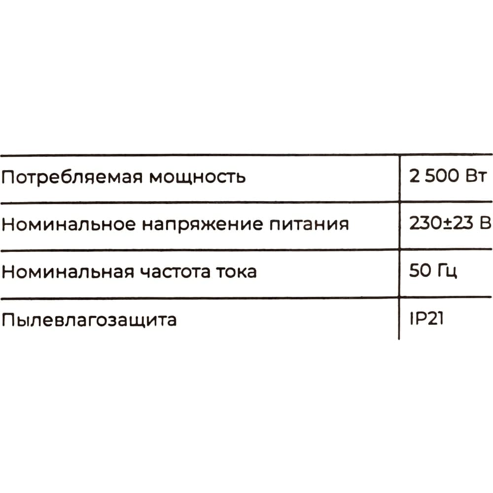 Электрический конвектор 2,5 кВт Gigant GECS-2,5 MT — фото 11