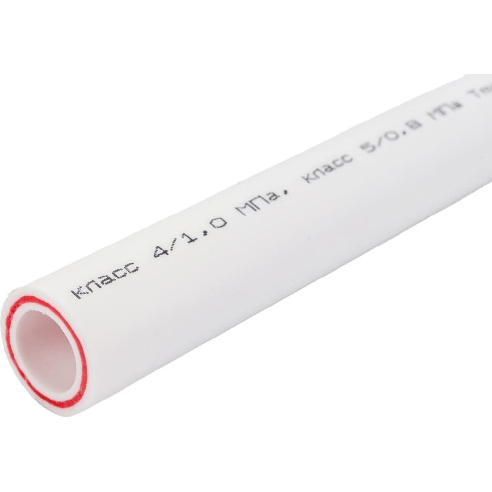 Труба Gigant PP-R белая, армированная стекловолокном SDR 6 (PN 25) 20x3.4 мм, 2 м GSG-7