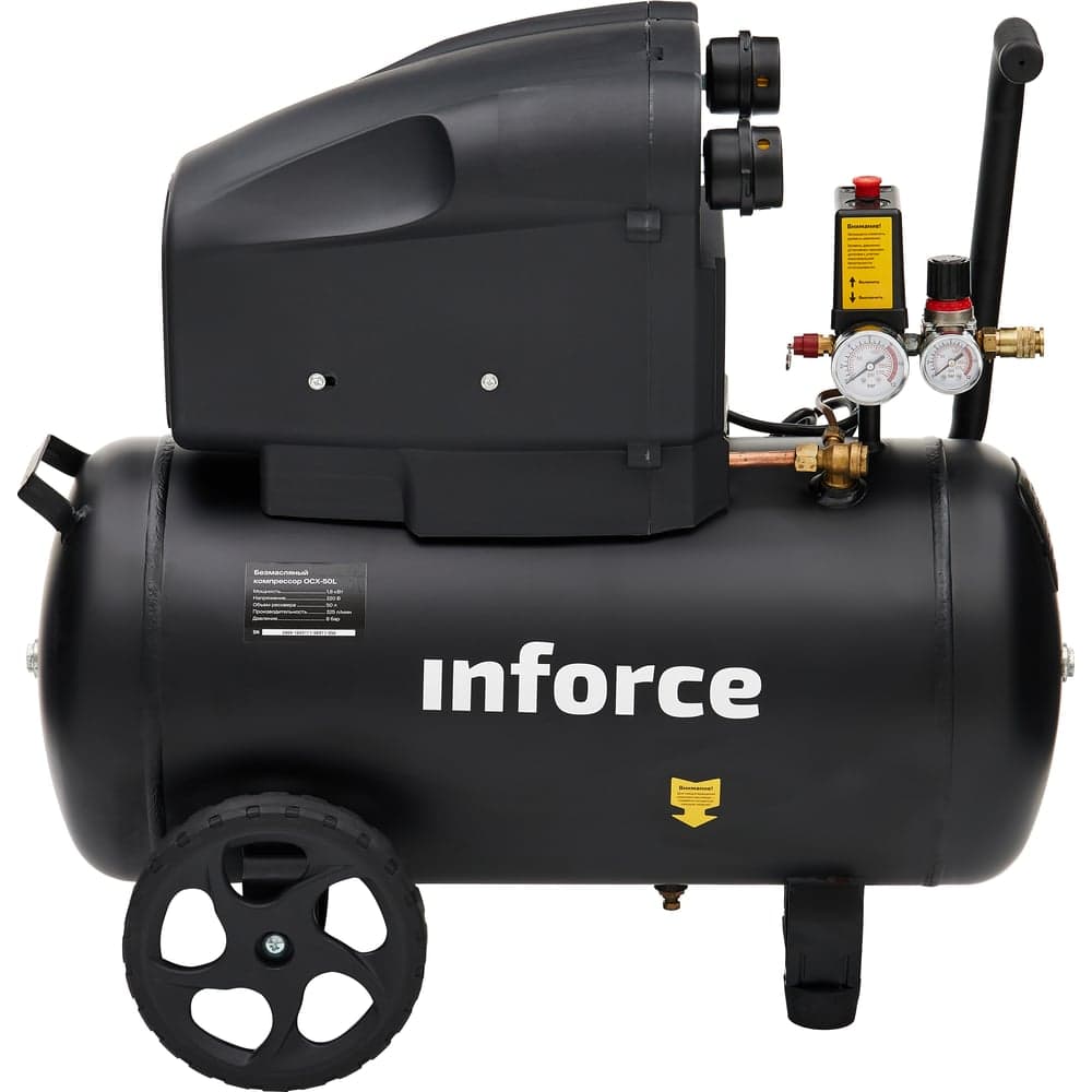 Безмасляный компрессор (50 л; 8 бар; 325 л/мин) Inforce OCX-50L 04-06-33