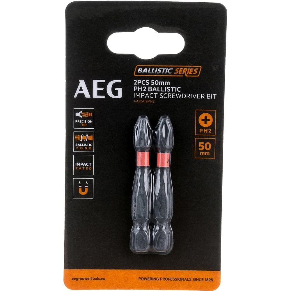 Биты ударные AAK502PH2 (2 шт; PH2; 50 мм) AEG 4932479165
