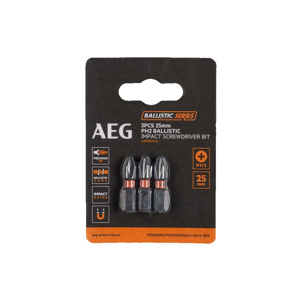 Биты ударные AAK253PH2 (3 шт; PH2; 25 мм) AEG 4932479168