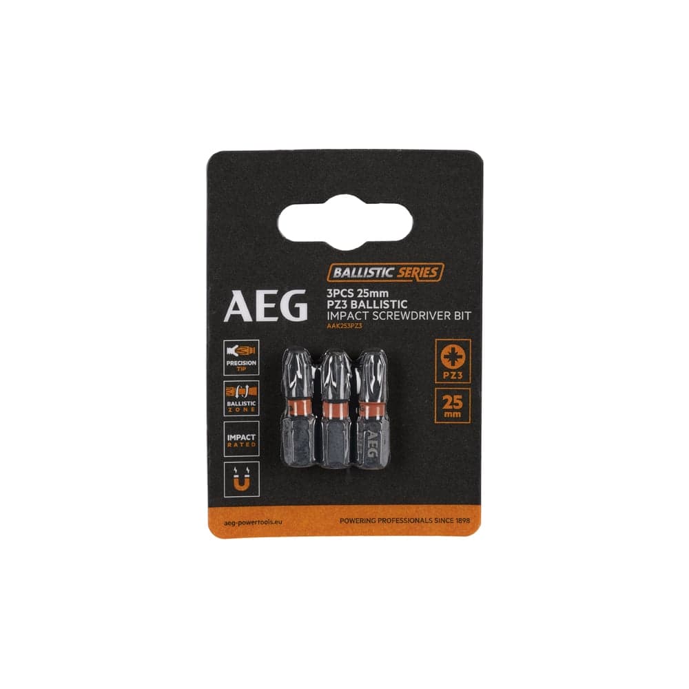 Биты ударные AAK253PZ3 (3 шт; PZ3; 25 мм) AEG 4932479172