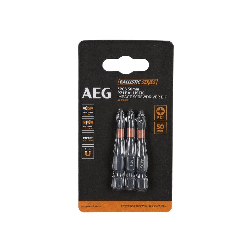 Биты ударные AAK503PZ1 (3 шт; PZ1; 50 мм) AEG 4932479183
