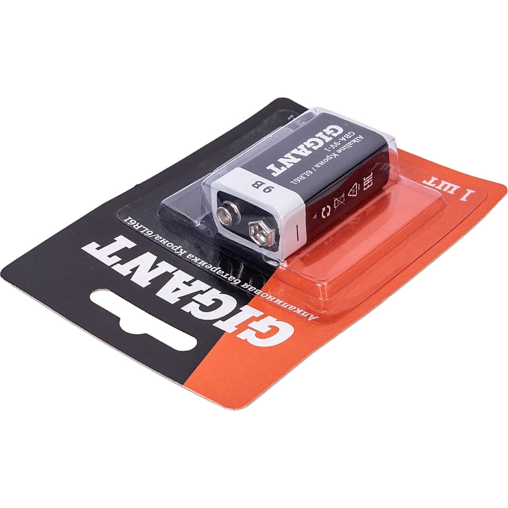 Батарейка Gigant Alkaline Крона/6LR61 блистер 1 шт. GBA-9V-1 — фото 4