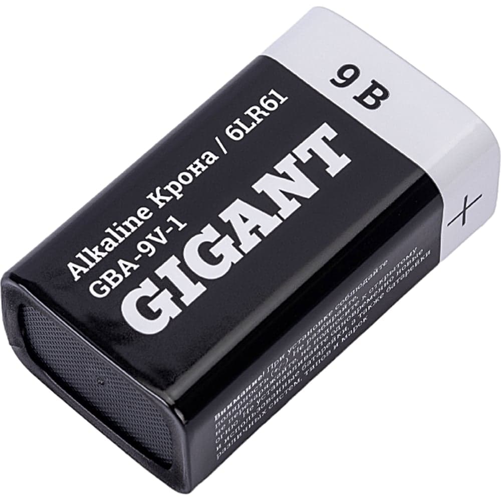 Батарейка Gigant Alkaline Крона/6LR61 блистер 1 шт. GBA-9V-1 — фото 7