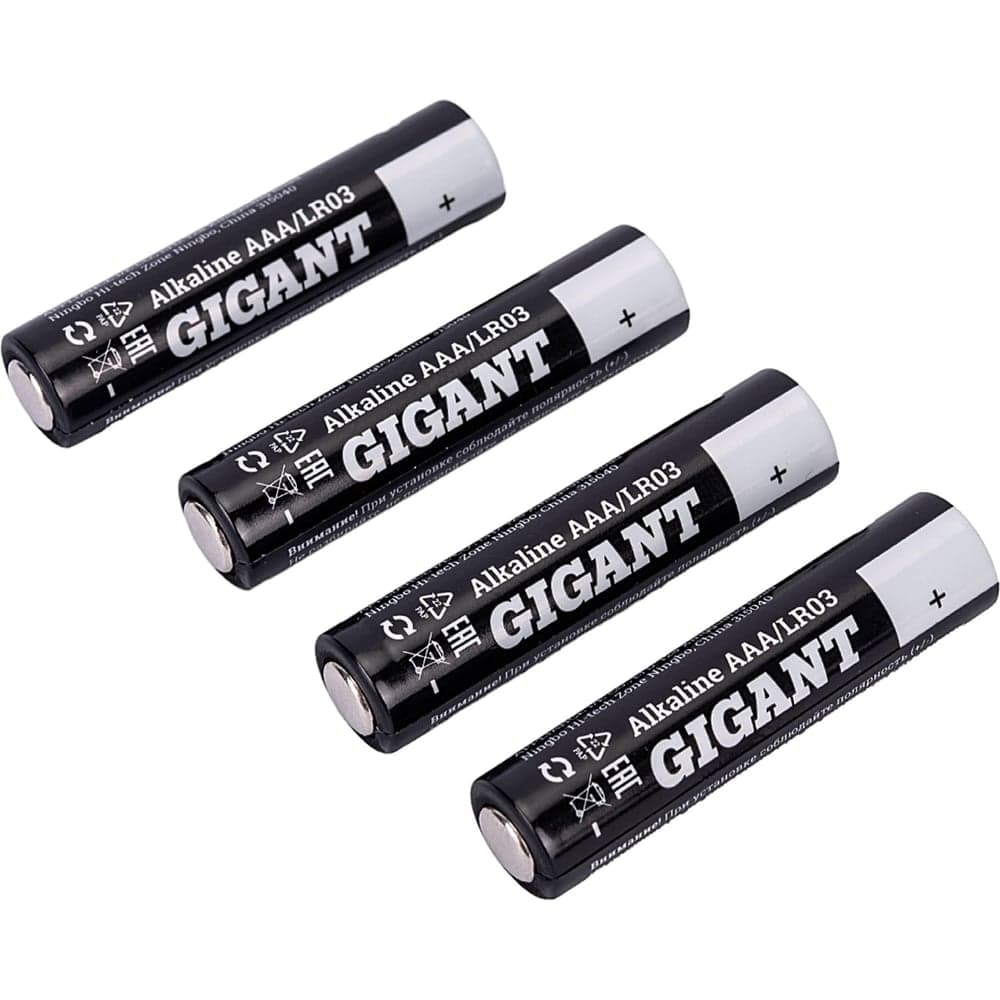 Батарейка Gigant Alkaline ААА/LR03 блистер 4 шт. GBA-3A-4