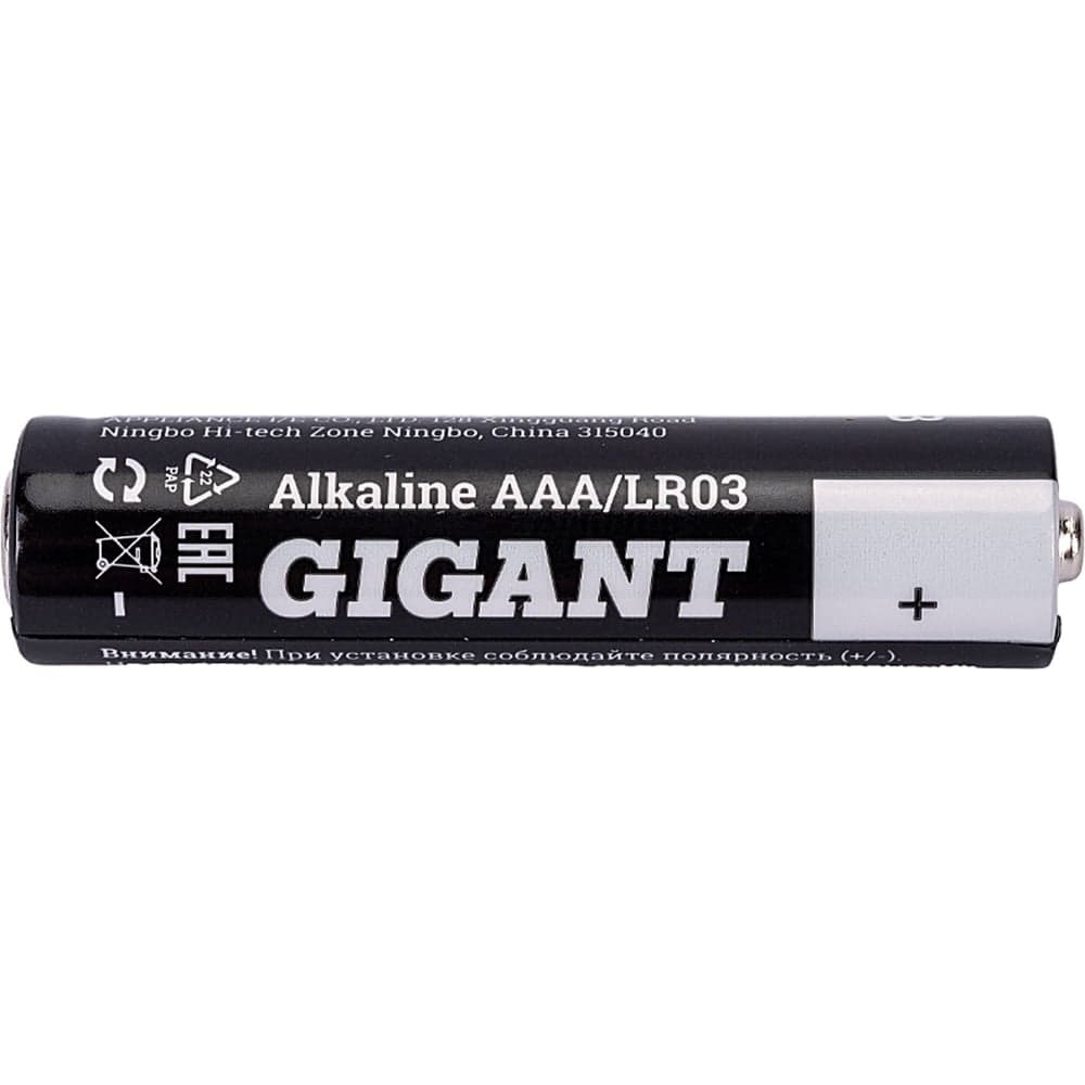 Батарейка Gigant Alkaline ААА/LR03 блистер 4 шт. GBA-3A-4 — фото 2