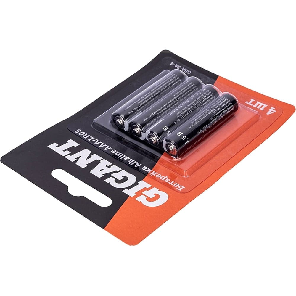 Батарейка Gigant Alkaline ААА/LR03 блистер 4 шт. GBA-3A-4 — фото 7
