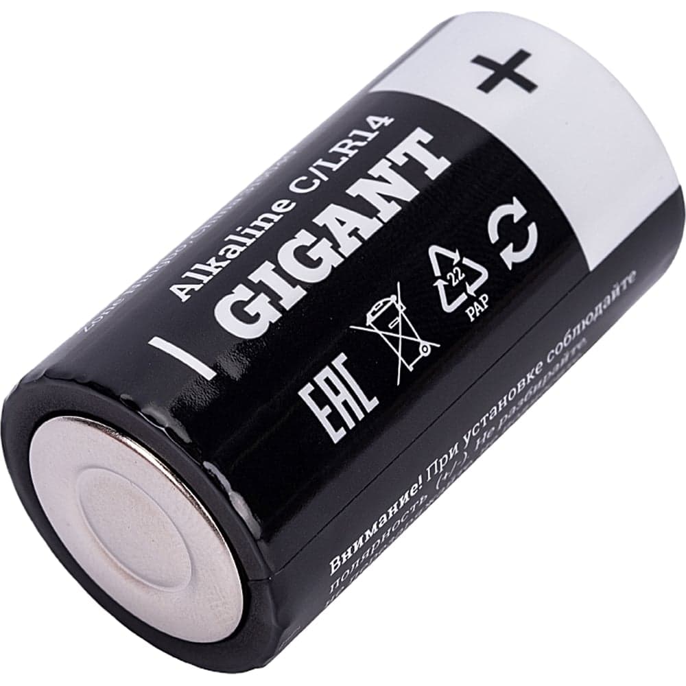 Батарейка Gigant Alkaline C/LR14 блистер 2 шт. GBA-С-2 — фото 8