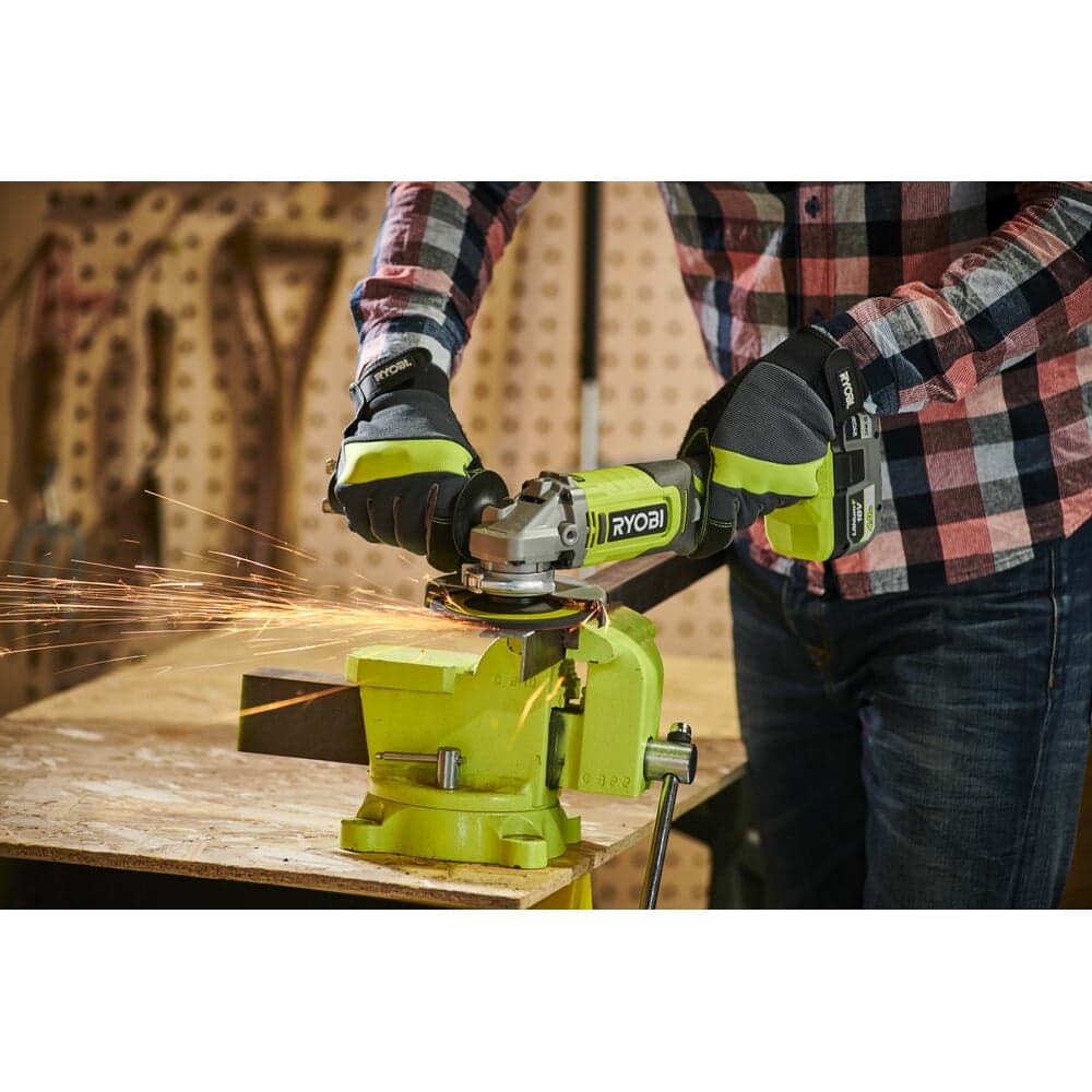 Углошлифмашина Ryobi ONE+ RAG18125-0 5133005403 — фото 7