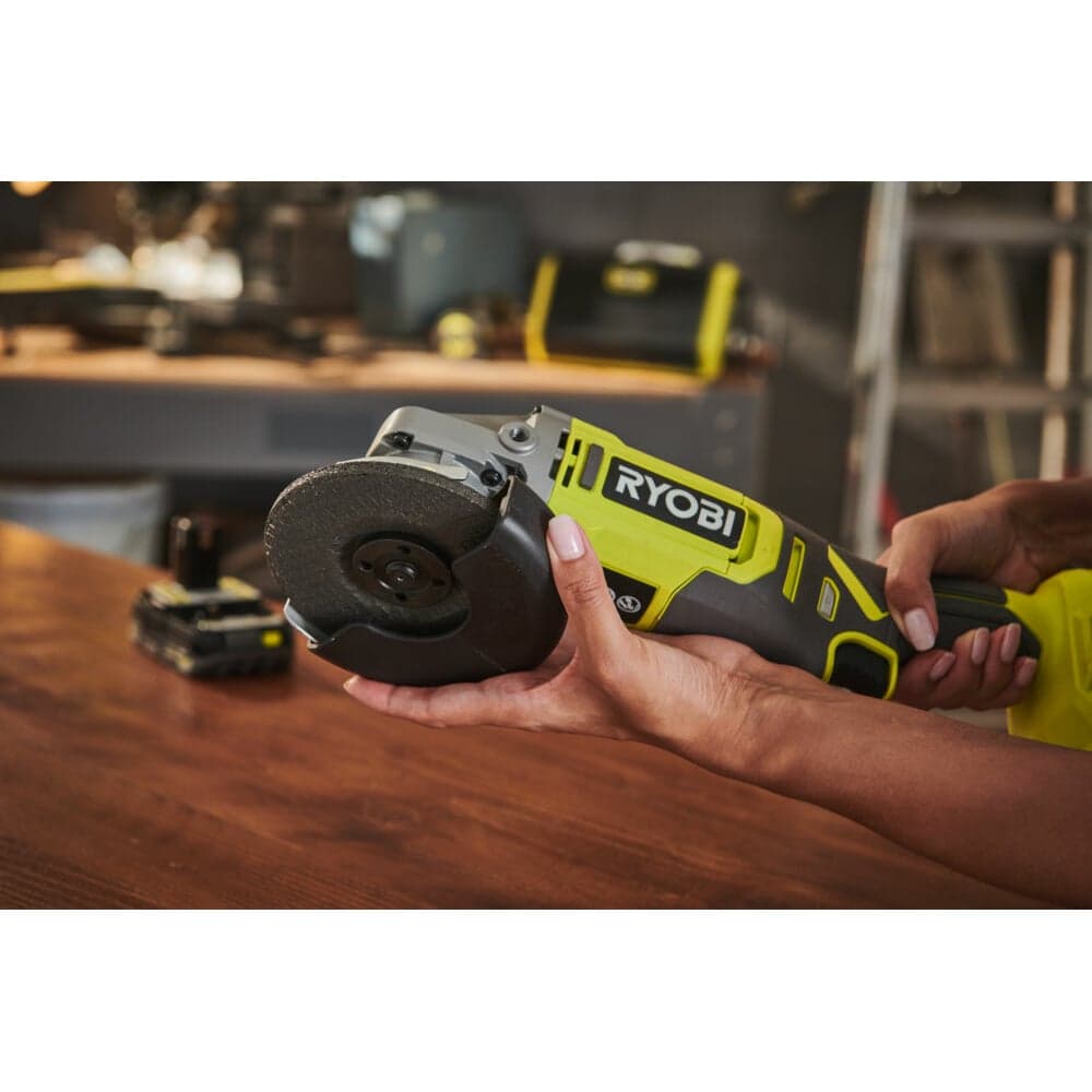 Углошлифмашина Ryobi ONE+ RAG18125-0 5133005403 — фото 14
