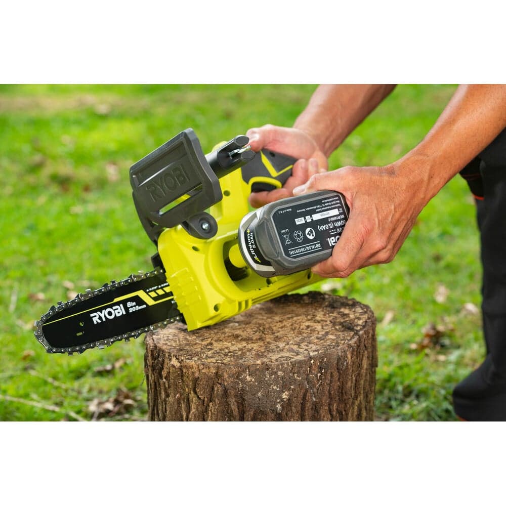 Цепная пила Ryobi ONE+ 18В RY18CS20A-125 5133005415 — фото 10