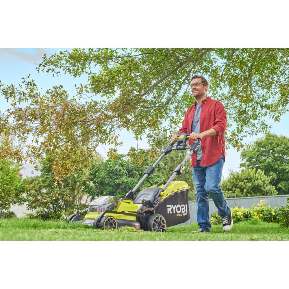 Бесщеточная газонокосилка Ryobi ONE+ RY18LMX40B-0 5133005479 — фото 11