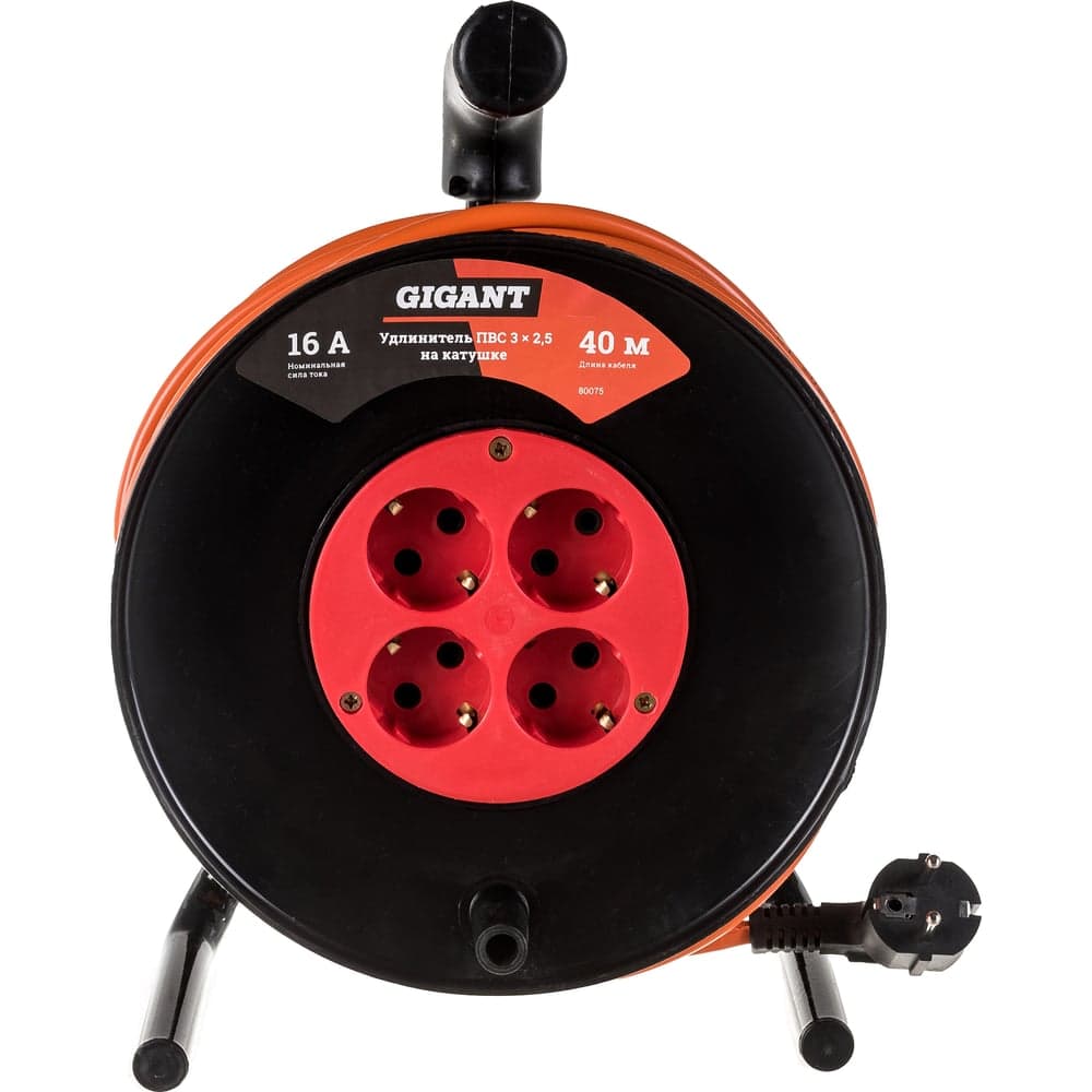 Удлинитель Gigant ПВС 3x2,5 40м на катушке 80075