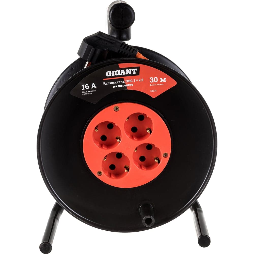 Удлинитель Gigant ПВС 3x2,5 30м на катушке 80074
