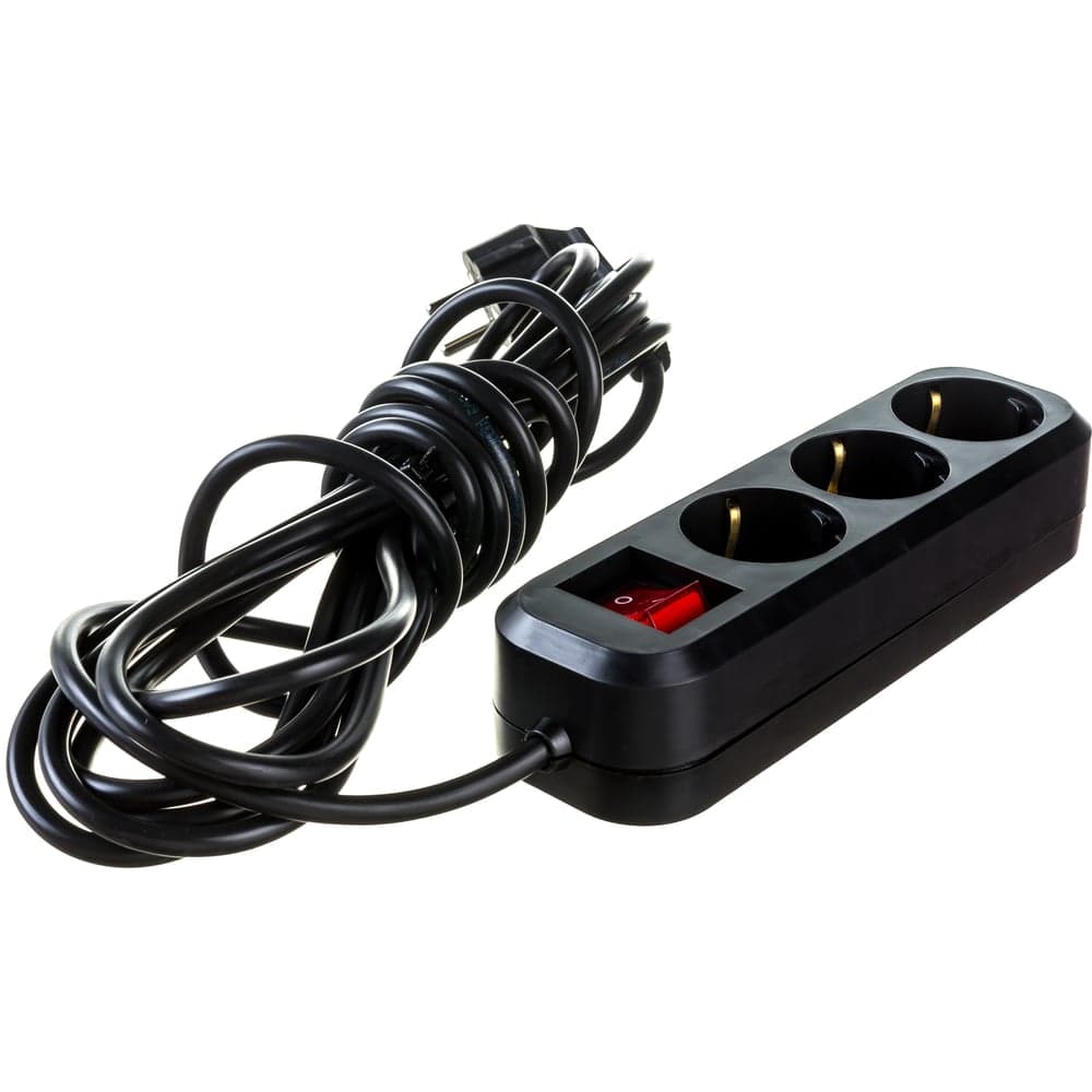 Бытовой удлинитель Gigant с заземлением ПВС 3x0,75 3 гнезда 5м 80091 — фото 5