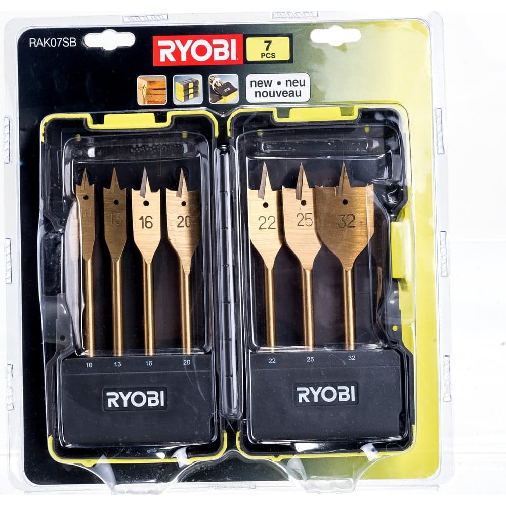 Набор перьевых сверл 7 шт. Ryobi RAK07SB 5132002252 — фото 2