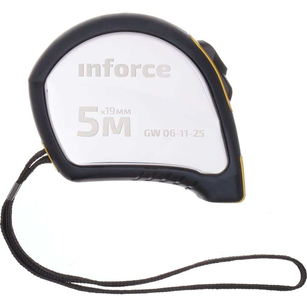 Рулетка в корпусе из нержавеющей стали с автостопом 5x19мм Inforce GW 06-11-25 — фото 4