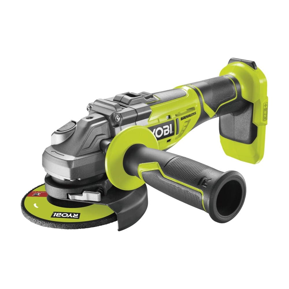 Углошлифмашина бесщеточная Ryobi ONE+ R18AG7-0 без аккумулятора в комплекте 5133002852 — фото 2