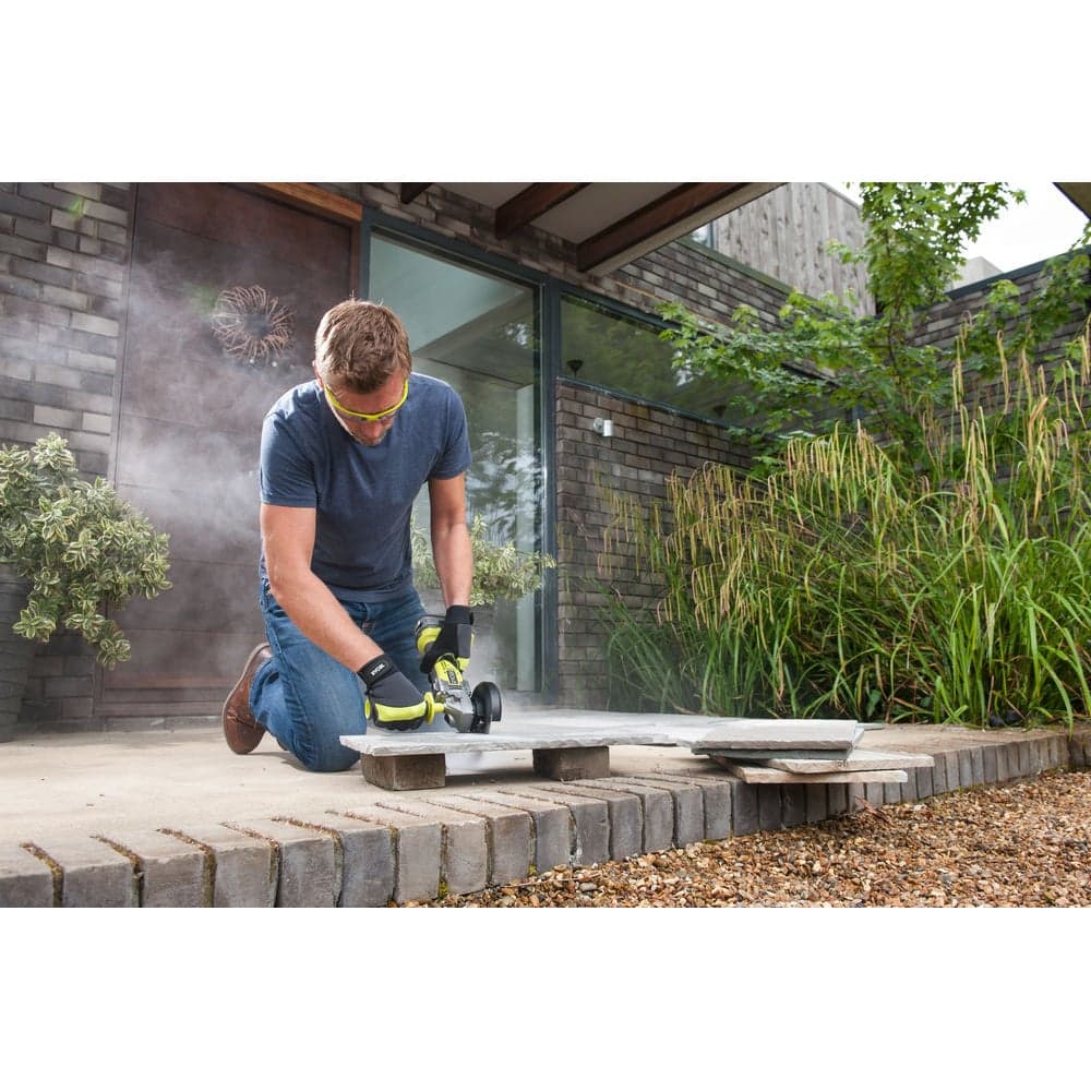 Углошлифмашина бесщеточная Ryobi ONE+ R18AG7-0 без аккумулятора в комплекте 5133002852 — фото 16