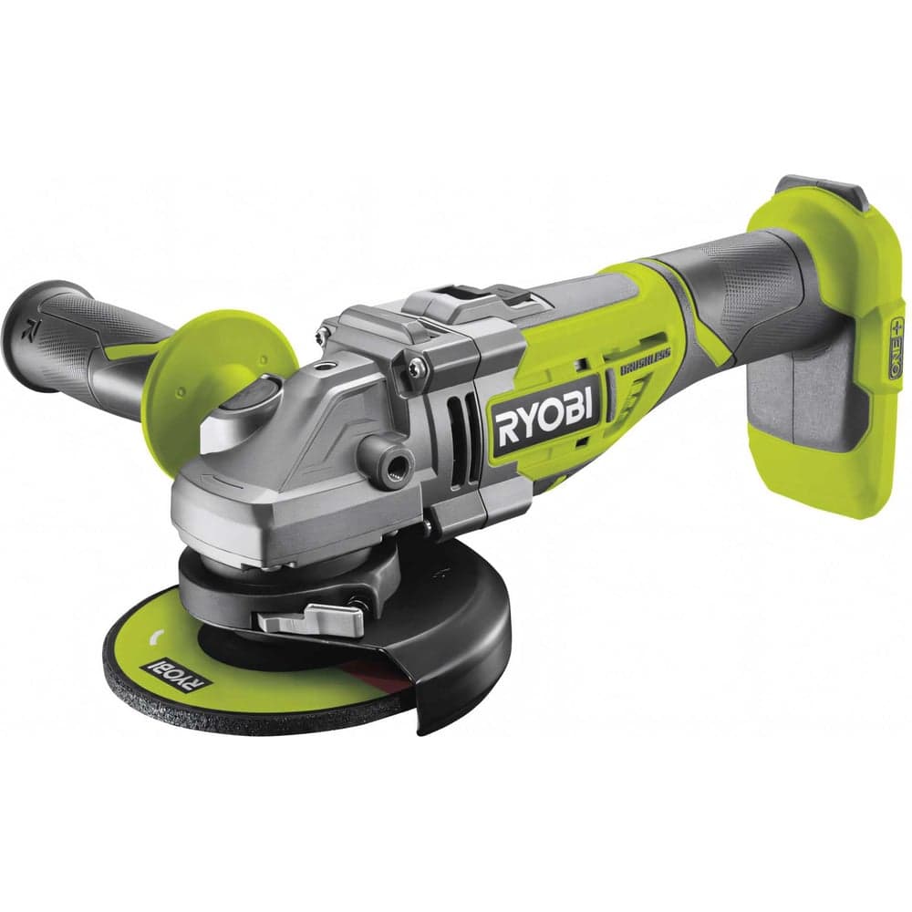 Углошлифмашина бесщеточная Ryobi ONE+ R18AG7-0 без аккумулятора в комплекте 5133002852 — фото 17