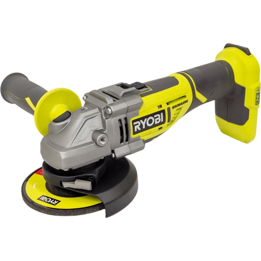 Углошлифмашина бесщеточная Ryobi ONE+ R18AG7-0 без аккумулятора в комплекте 5133002852 — фото 19